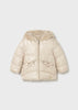 Mayoral 2435 Cream Reversible Fur Jacket