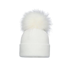 Pom Pom Envy white baby knit single