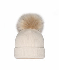 Pom Pom Envy beige baby knit single