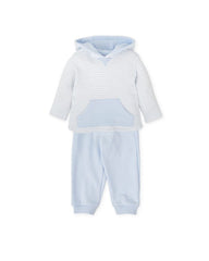 Tutto Piccolo 2708 Blue Hooded Tracksuit