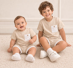 Kleo Kids Cream short set