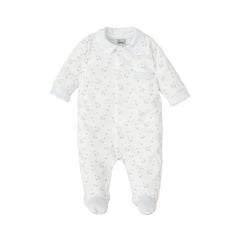 Babidu 10188 blue and white babygrow