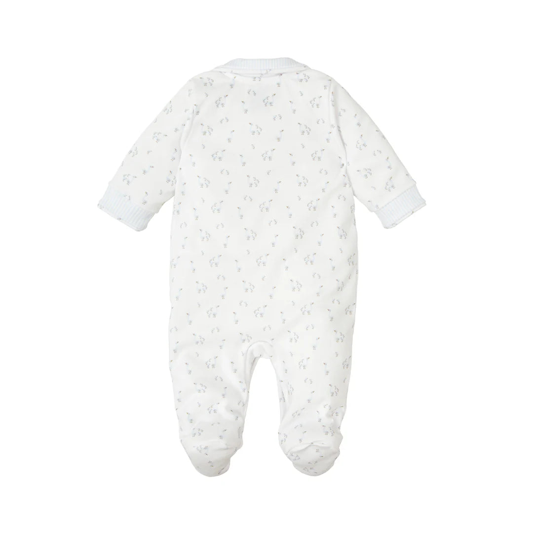 Babidu 10188 blue and white babygrow