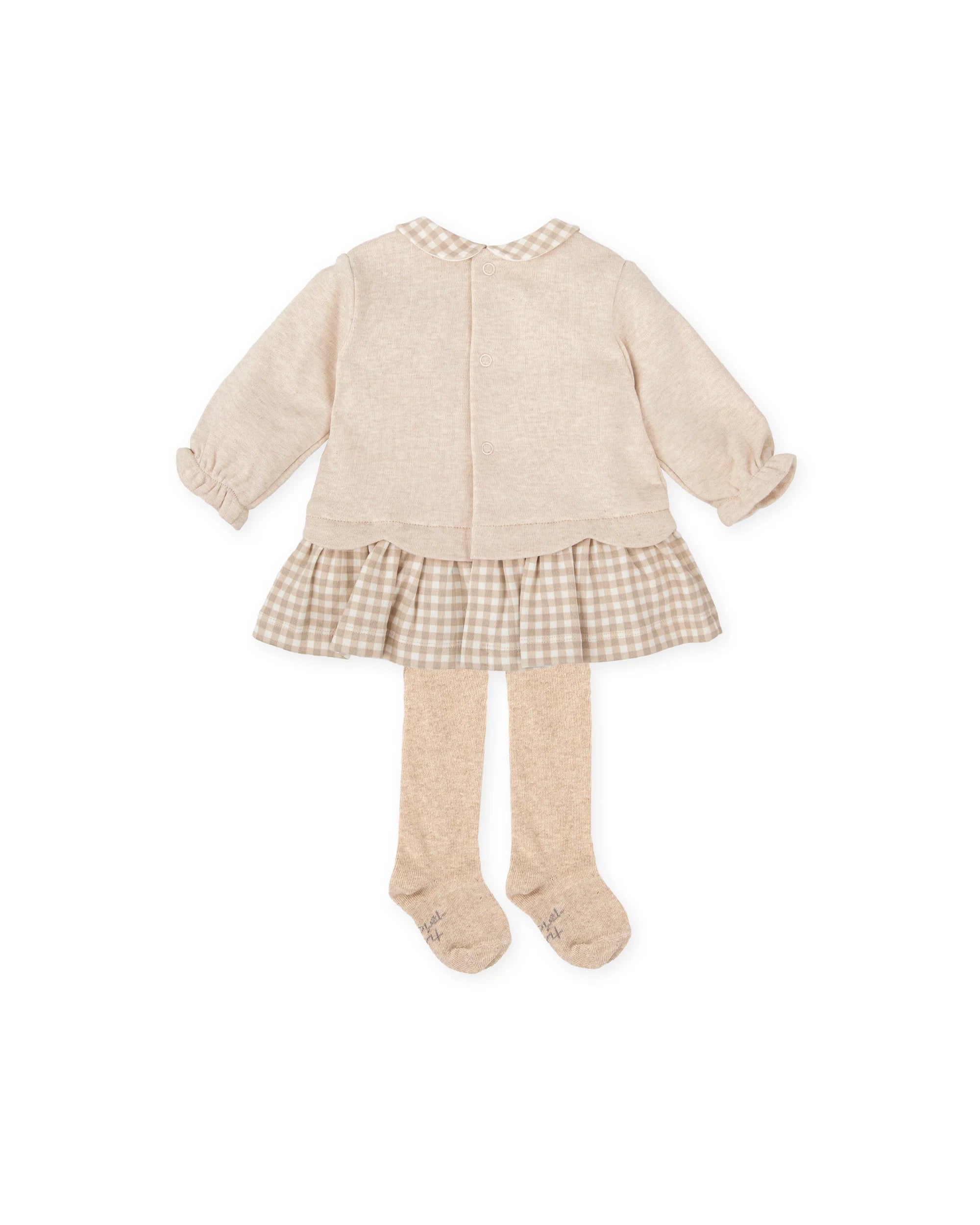 Tutto Piccolo 1284 Beige Dress and Tights