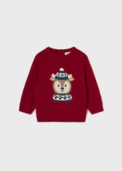 Mayoral 2310 red reindeer jumper