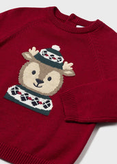 Mayoral 2310 red reindeer jumper