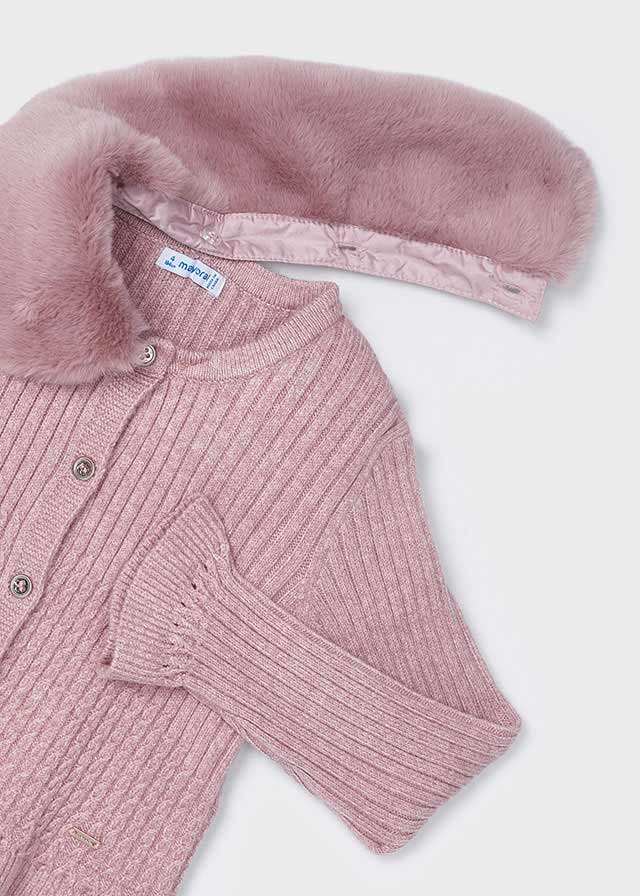 Mayoral 4362 pink cardigan