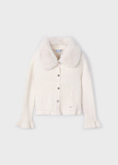 Mayoral 4362 cream cardigan