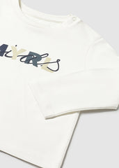 Mayoral 108 Cream long sleeve top