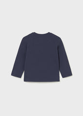 Mayoral 108 Navy long sleeve top