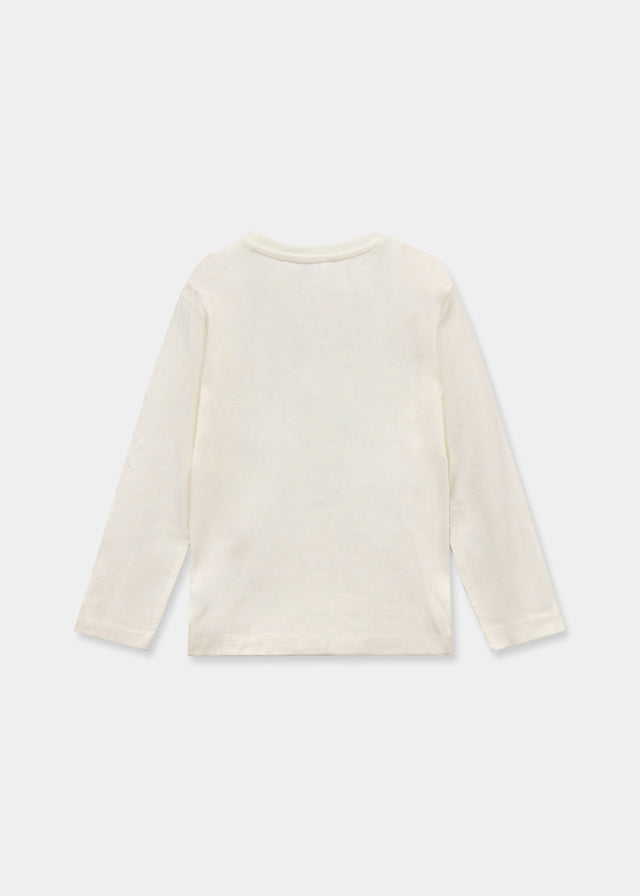 Mayoral 173 Cream Long sleeve top