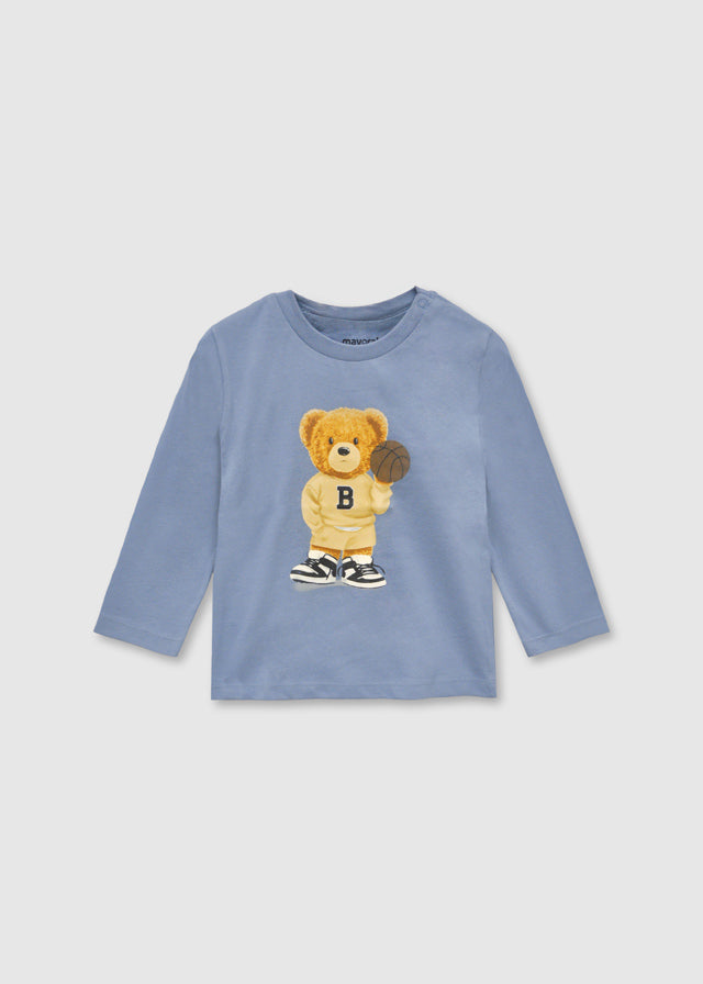Mayoral 2058 Blue Teddy long sleeve t-shirt