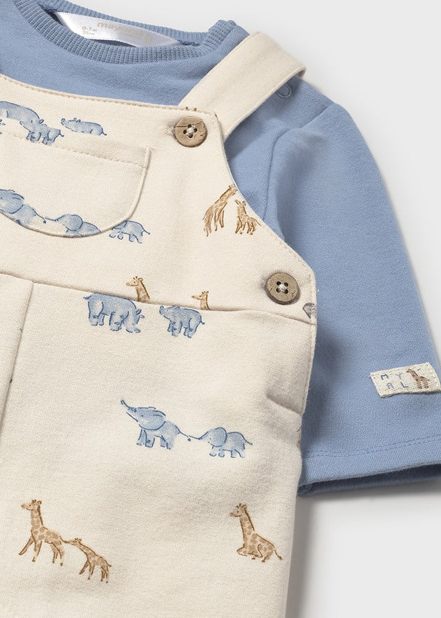 Mayoral 2618 Blue dungaree set