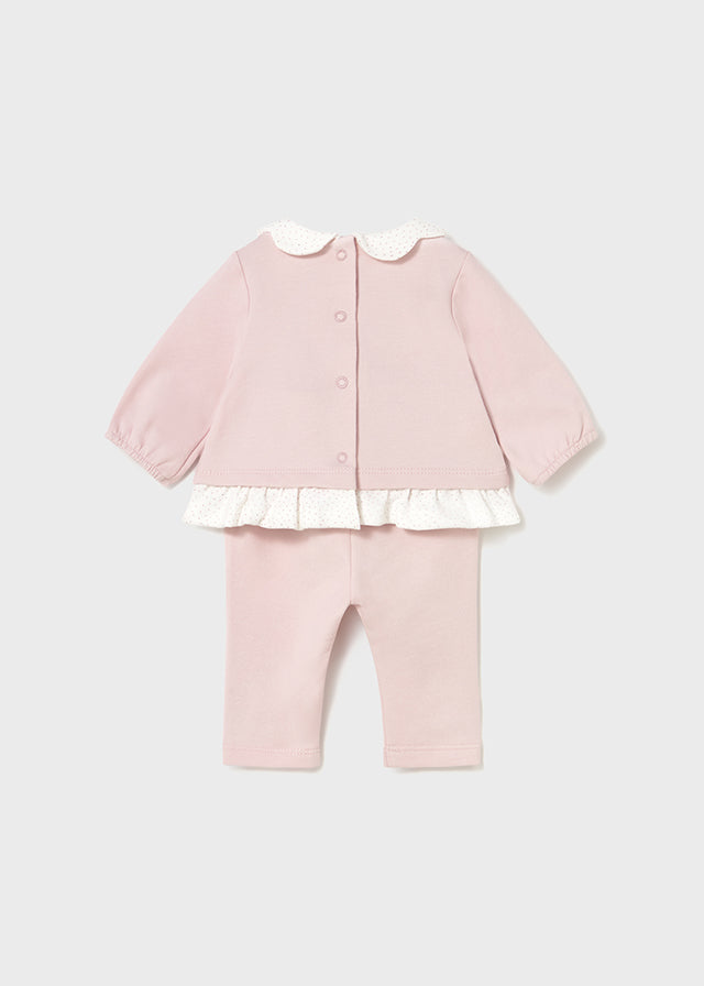 Mayoral 2707 Pink fleece legging set