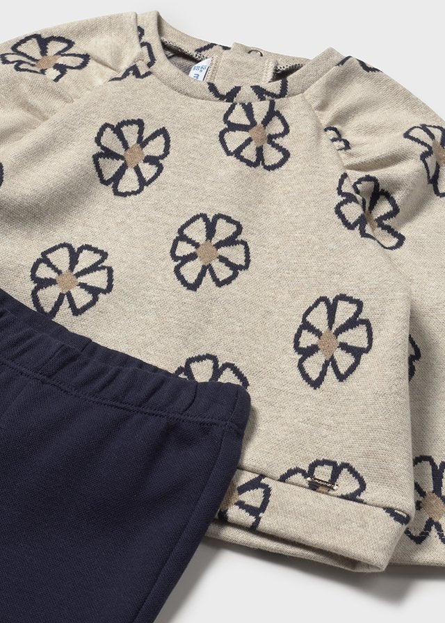 Mayoral 2742 Navy jumper and flare set