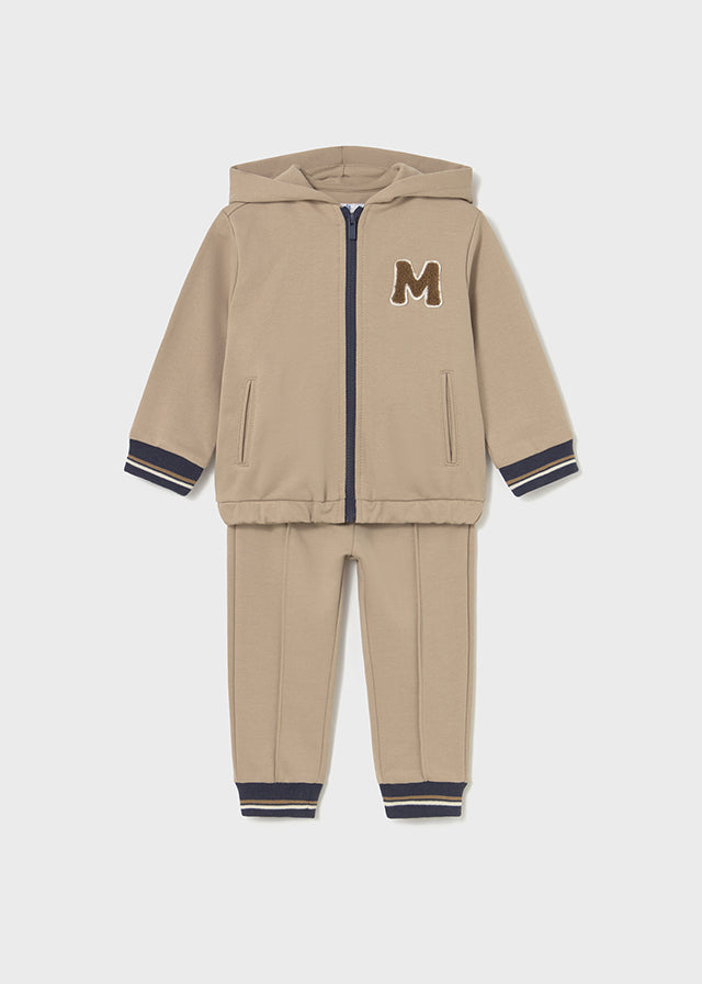 Mayoral 2839 Beige 2 piece tracksuit