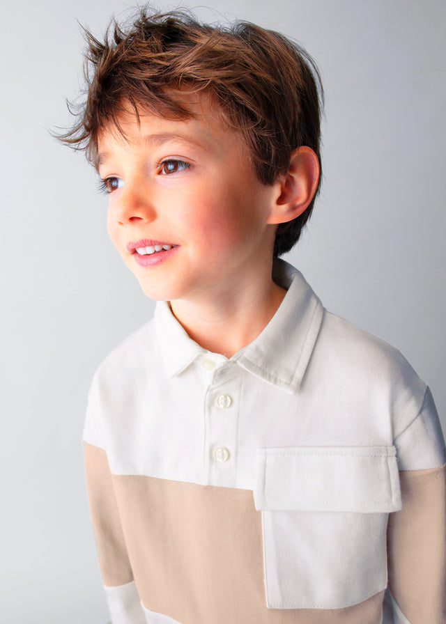 Mayoral 4121 Cream Polo