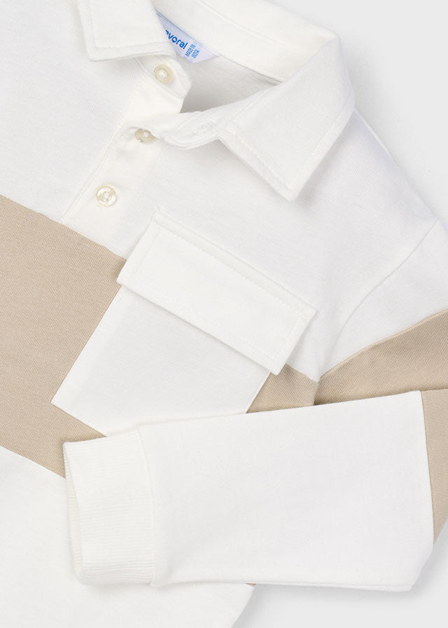 Mayoral 4121 Cream Polo