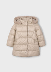 Mayoral 4447 Cream Long Coat