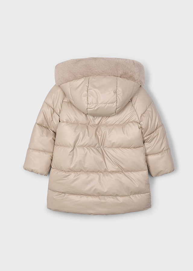 Mayoral 4447 Cream Long Coat