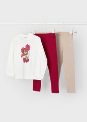 Mayoral 4724 Cherry Legging 3 piece set