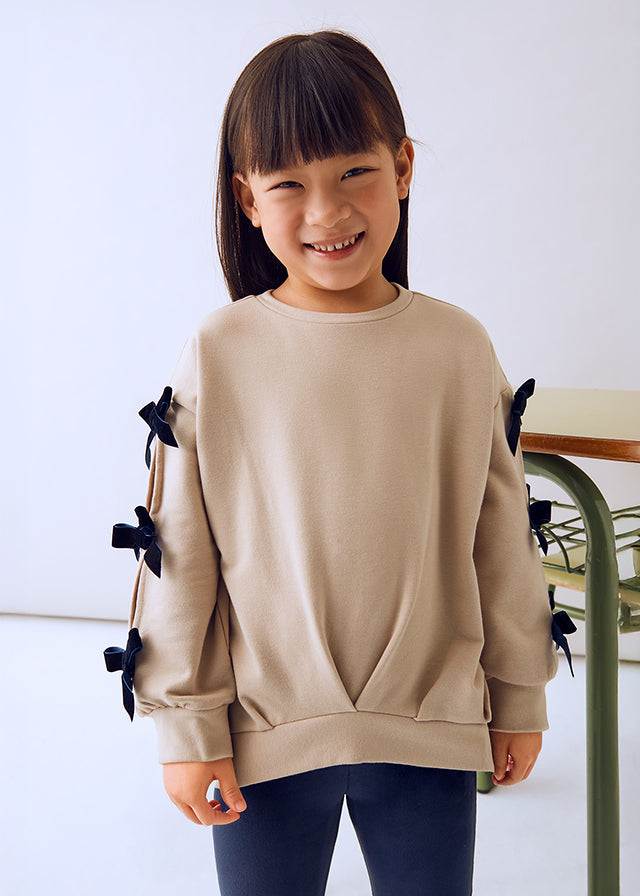 Mayoral 4725 Navy Bow jumper and Flare set