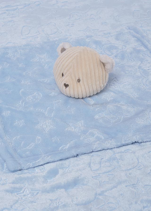 Mayoral 9957 Blue Teddy Blanket