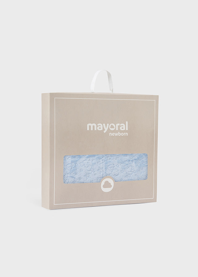 Mayoral 9957 Blue Teddy Blanket