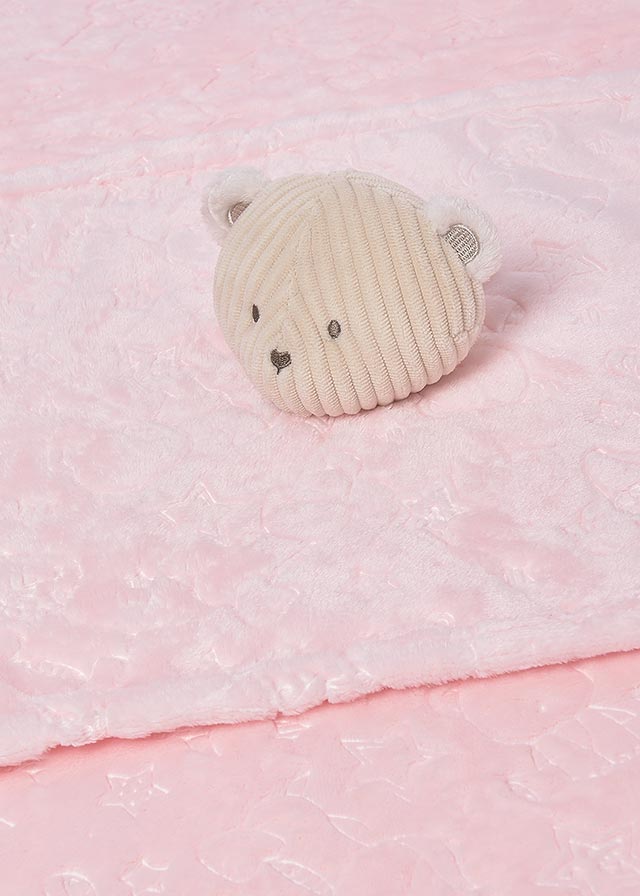 Mayoral 9957 Pink Teddy Blanket