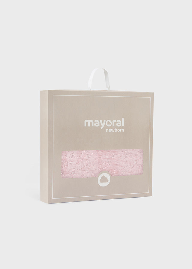 Mayoral 9957 Pink Teddy Blanket