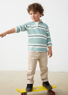 Mayoral 4141 Green Long Sleeve Polo