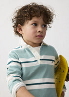 Mayoral 4141 Green Long Sleeve Polo