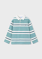 Mayoral 4141 Green Long Sleeve Polo