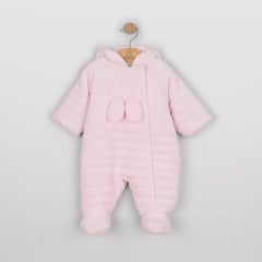 Emile et Rose Alison Pink Fleece Baby Pramsuit
