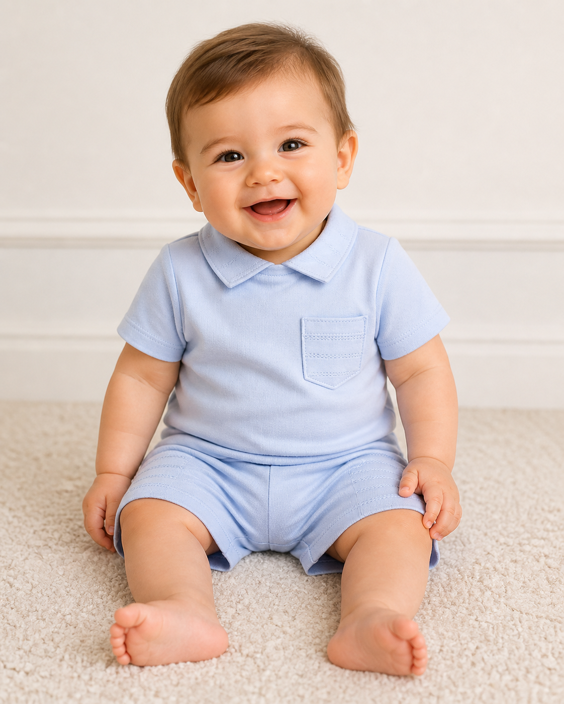 Kleo Kids Blue pocket short set