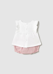 Mayoral 1255 pink short set