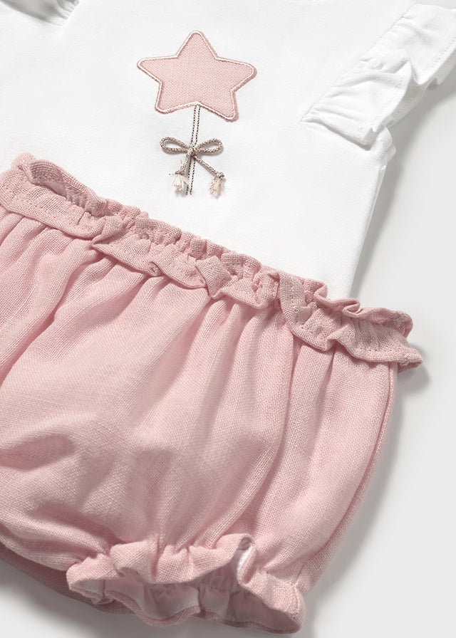 Mayoral 1255 pink short set