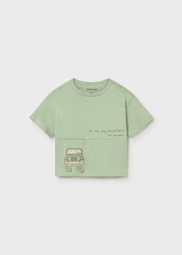Mayoral 1005 green t-shirt