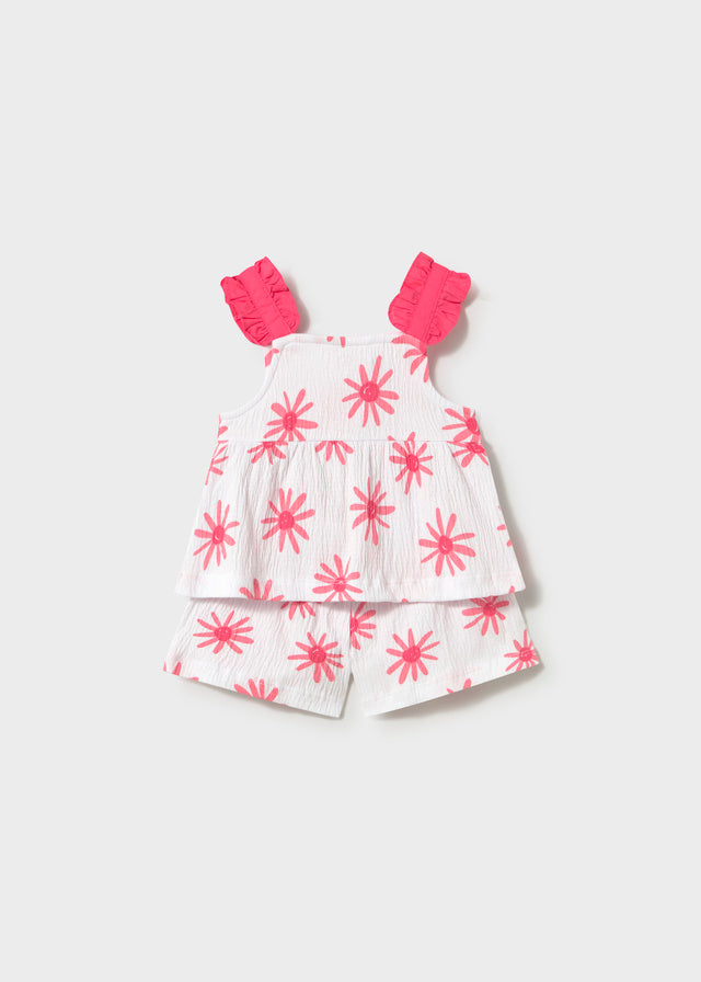 Mayoral 1207 pink short set