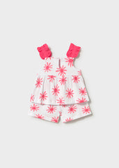 Mayoral 1207 pink short set