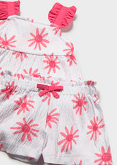 Mayoral 1207 pink short set