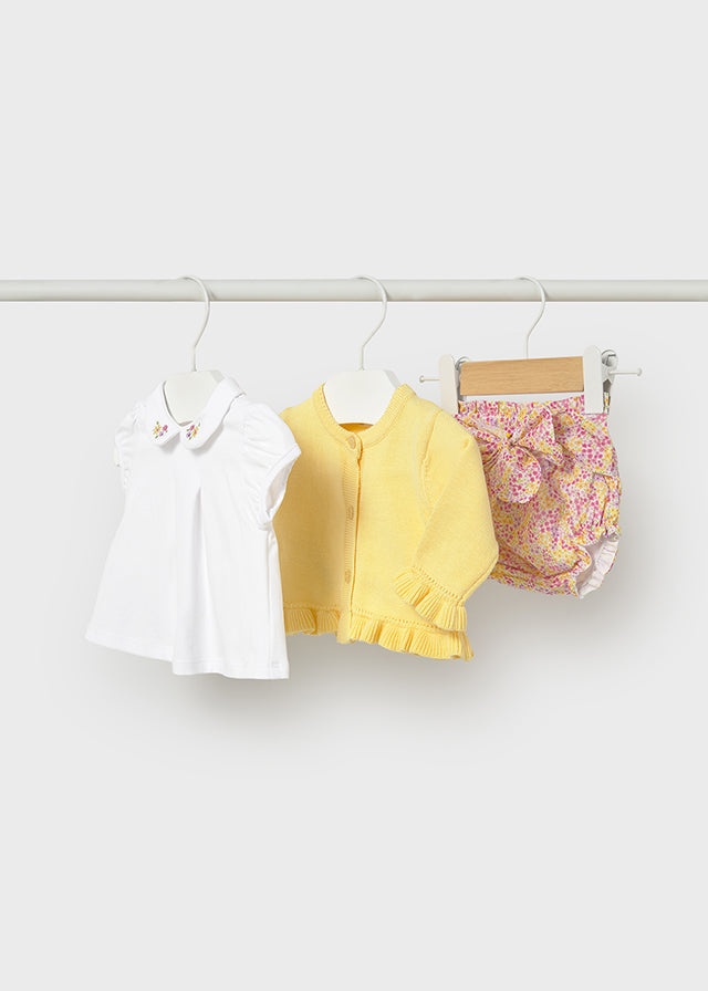 Mayoral 1287 Yellow 3 Piece set