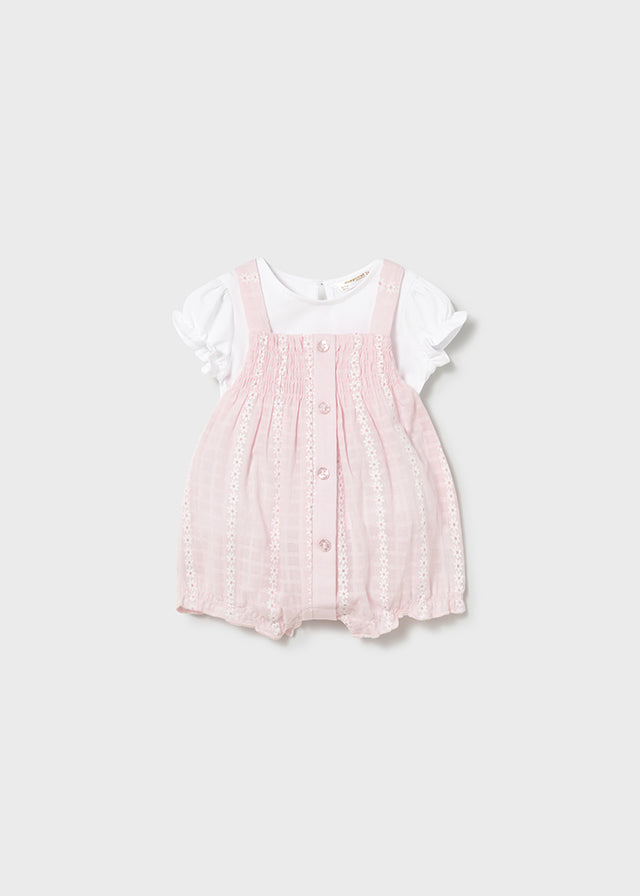Mayoral 1638 Pink Dungaree