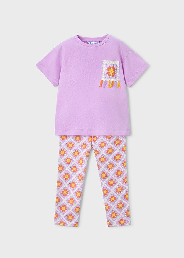 Mayoral 3727 Lilac Legging set