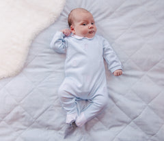 Emile et Rose Blue Lionel babygrow