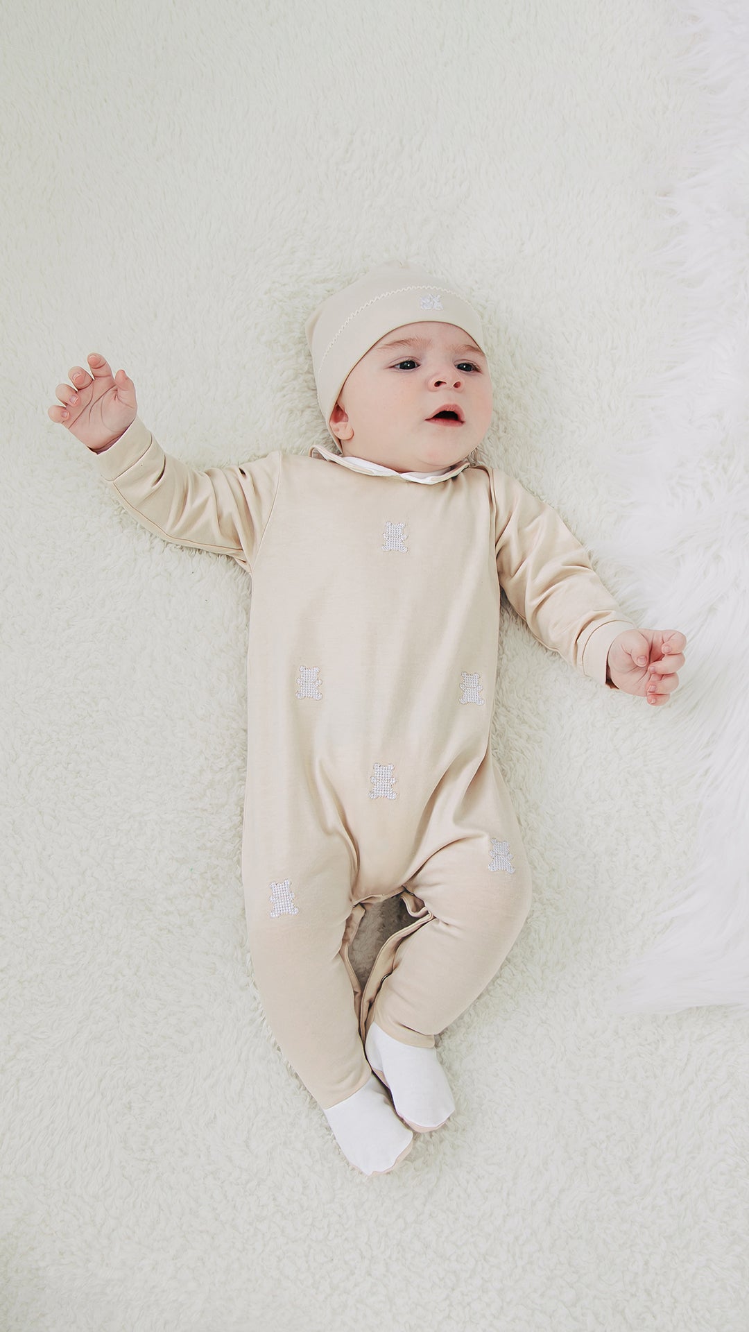 Emile et Rose Stone Lionel babygrow