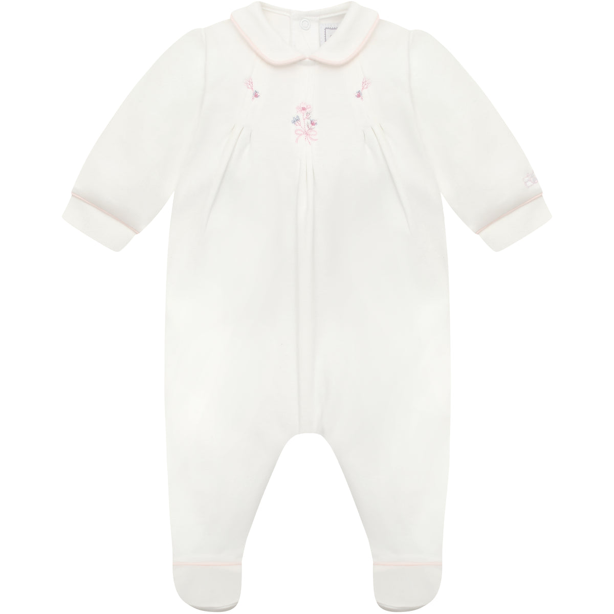 Emile et Rose Lara White Babygrow