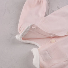 Emile et Rose Marnie Girls Pink Knit Rosebud All In One