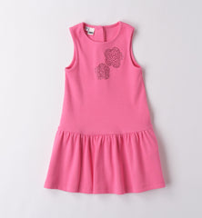 iDO B492 pink sleeveless dress