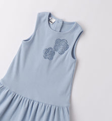 iDO B492 blue sleeveless dress